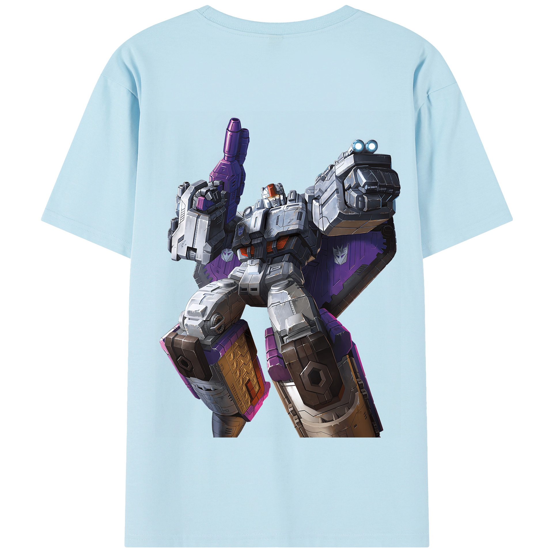 （画像用） Transformers トランスフォーマー 綿100％半袖Tシャツ（背面プリント）